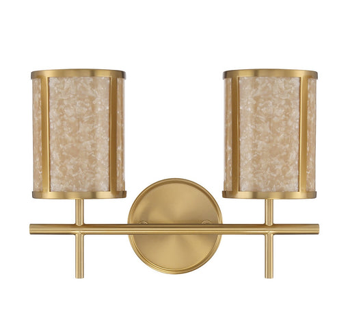 Savoy House 8-2055-2-322 Two Light Bathroom Vanity, Warm Brass (2)