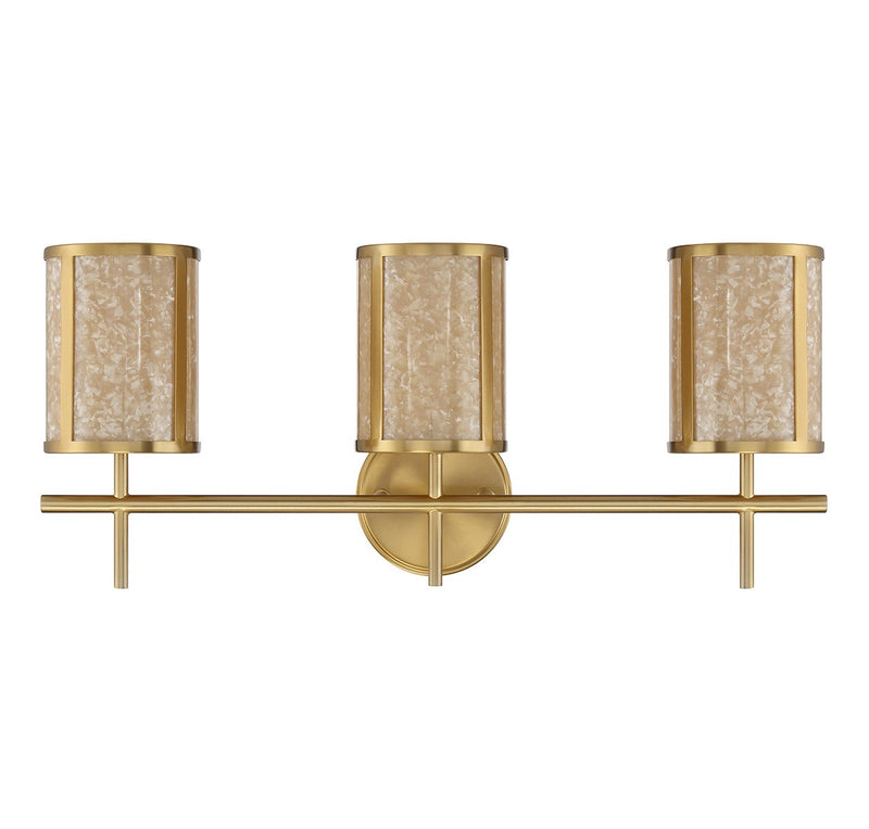 Savoy House 8-2055-3-322 Three Light Bathroom Vanity, Warm Brass (2)