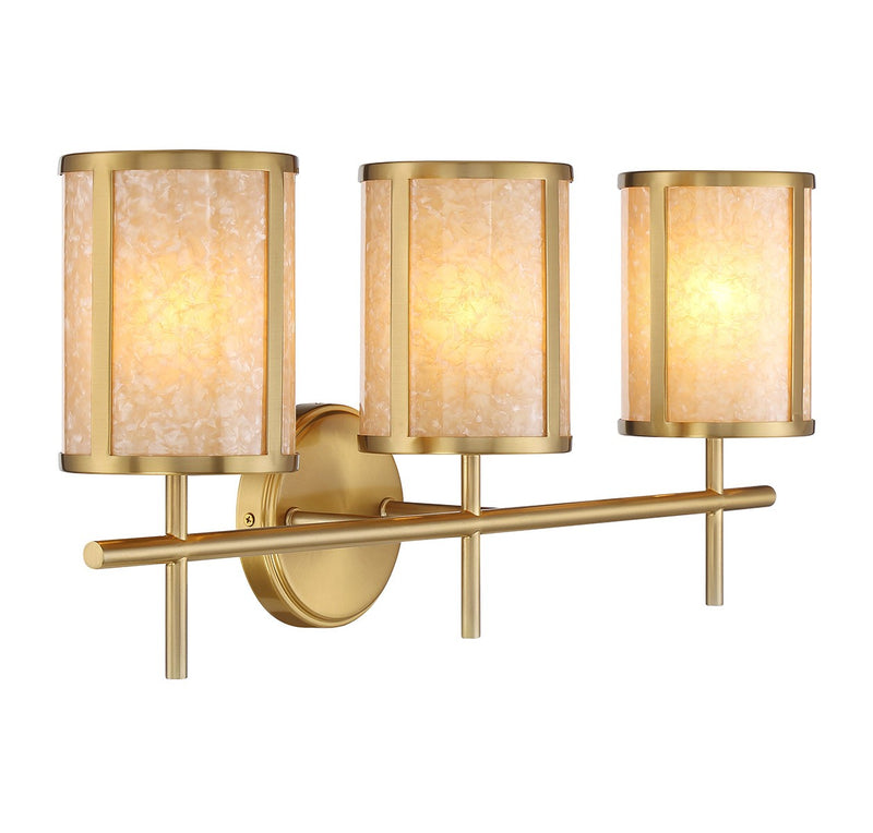Savoy House 8-2055-3-322 Three Light Bathroom Vanity, Warm Brass (4)