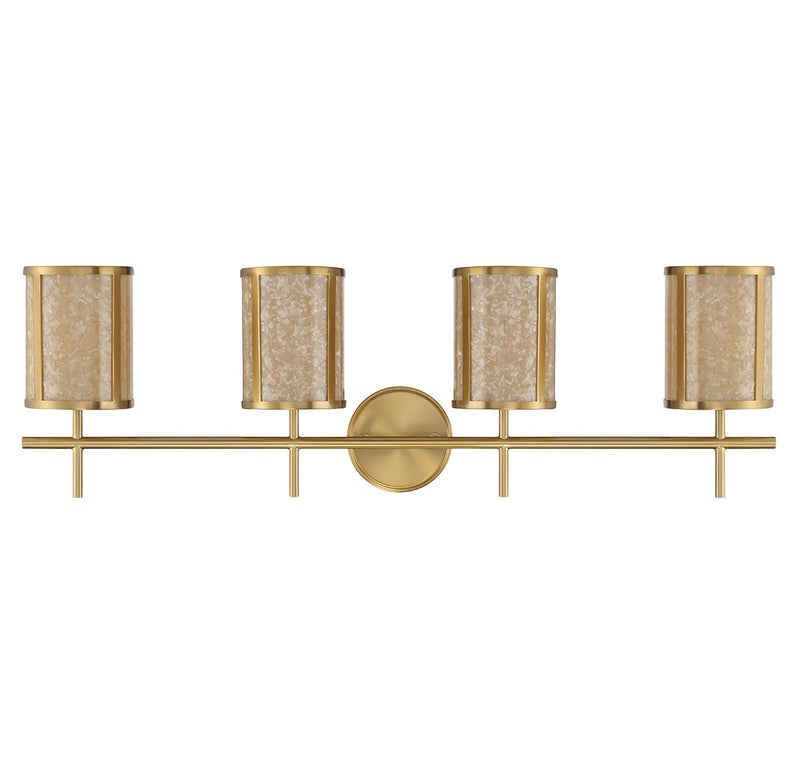 Savoy House 8-2055-4-322 Four Light Bathroom Vanity, Warm Brass (2)