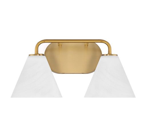 Savoy House 8-2988-2-322 Two Light Bathroom Vanity, Warm Brass (2)