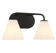 Savoy House 8-2988-2-BK Two Light Bathroom Vanity, Matte Black (3)