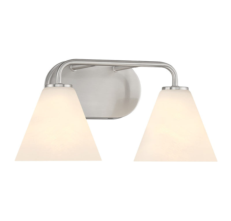 Savoy House 8-2988-2-SN Two Light Bathroom Vanity, Satin Nickel (3)