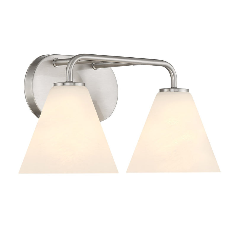 Savoy House 8-2988-2-SN Two Light Bathroom Vanity, Satin Nickel (4)