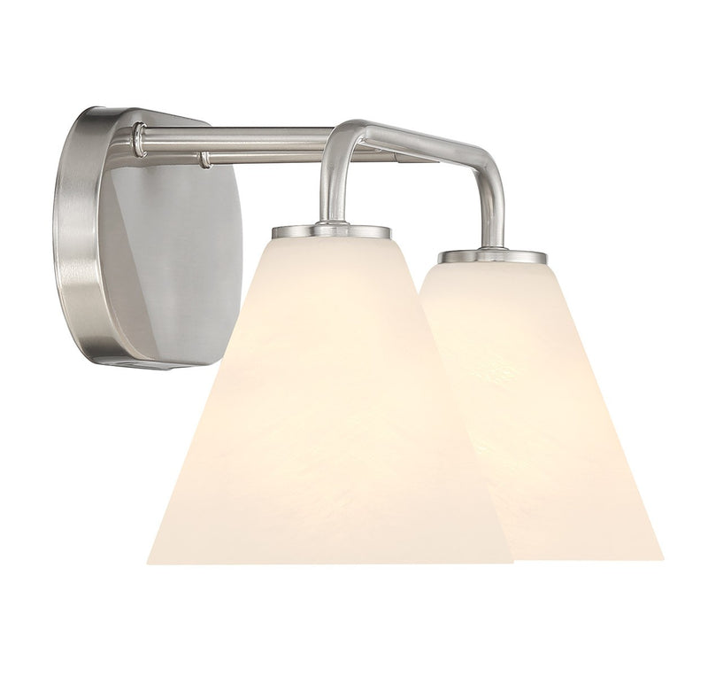 Savoy House 8-2988-2-SN Two Light Bathroom Vanity, Satin Nickel (5)