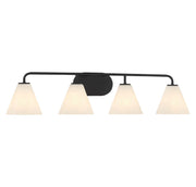 Savoy House 8-2988-4-BK Four Light Bathroom Vanity, Matte Black (3)