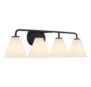 Savoy House 8-2988-4-BK Four Light Bathroom Vanity, Matte Black (4)