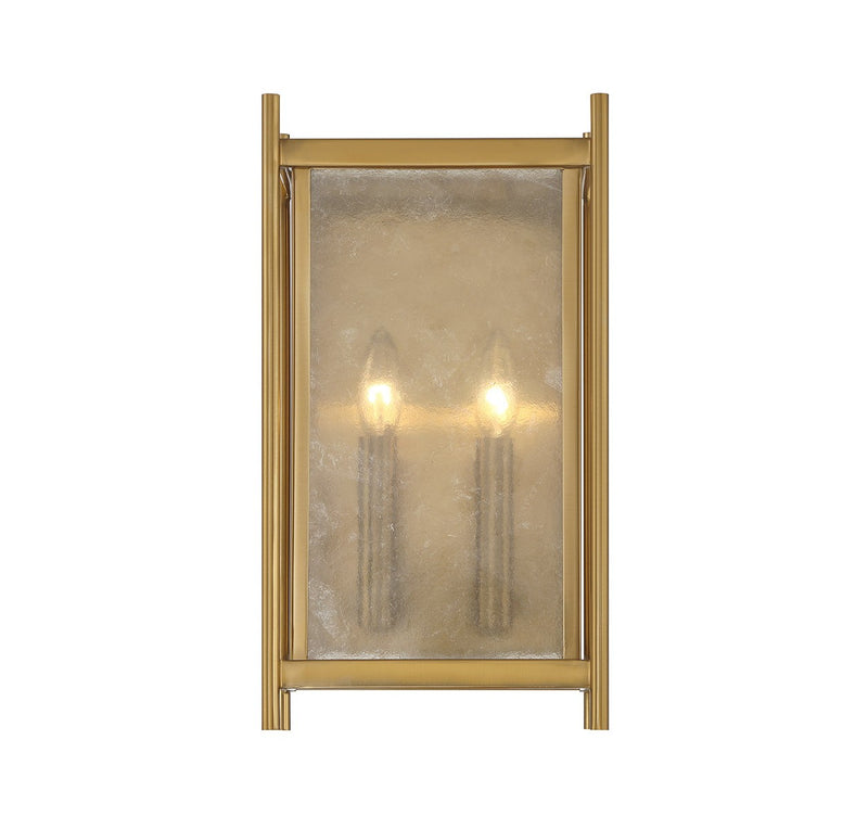 Savoy House 9-3800-2-322 Two Light Wall Sconce, Warm Brass (3)