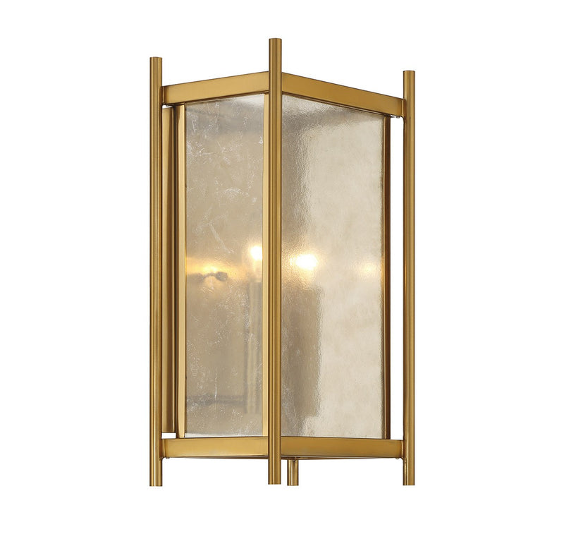 Savoy House 9-3800-2-322 Two Light Wall Sconce, Warm Brass (4)