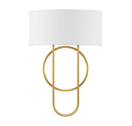 Savoy House 9-4800-2-322 Two Light Wall Sconce, Warm Brass (2)