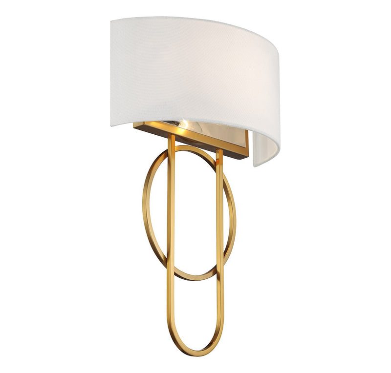 Savoy House 9-4800-2-322 Two Light Wall Sconce, Warm Brass (6)
