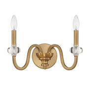 Savoy House 9-5800-2-322 Two Light Wall Sconce, Warm Brass (2)