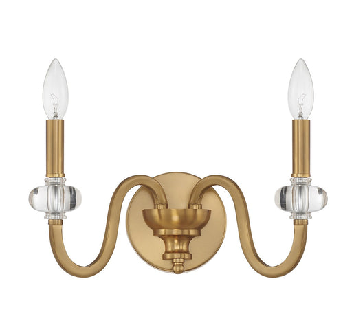 Savoy House 9-5800-2-322 Two Light Wall Sconce, Warm Brass (2)