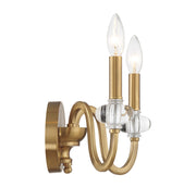 Savoy House 9-5800-2-322 Two Light Wall Sconce, Warm Brass (5)
