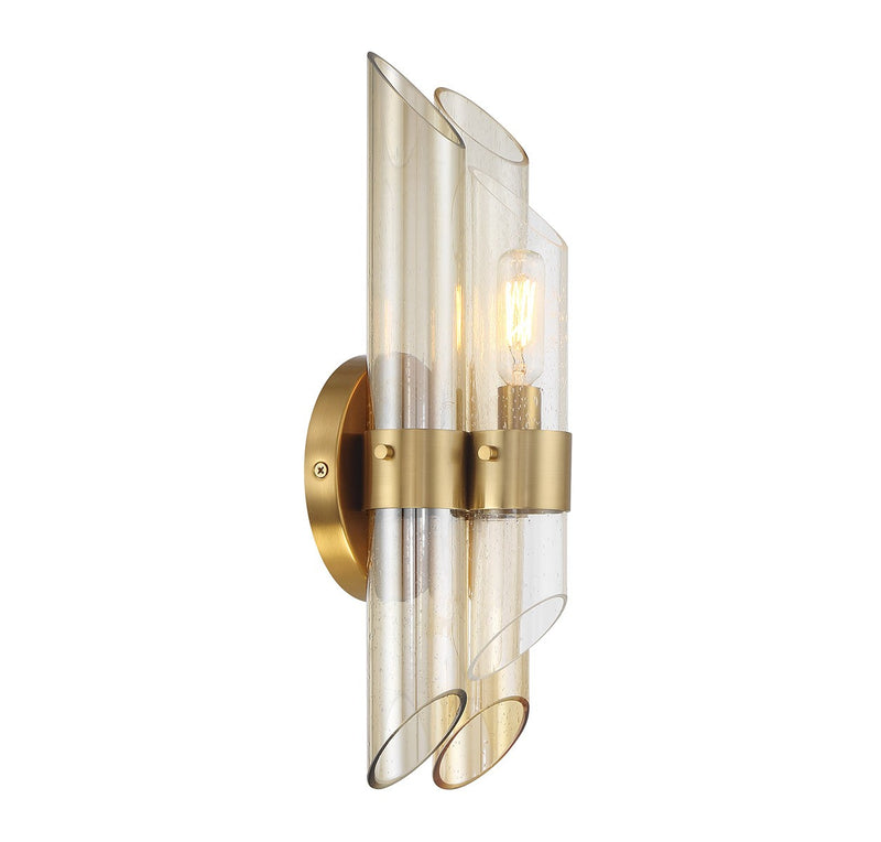 Savoy House 9-9104-1-322 One Light Wall Sconce, Warm Brass (4)