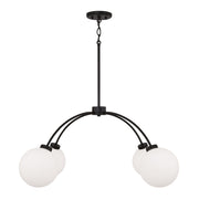 Capital Lighting 457141BI-557 Four Light Chandelier, Black Iron (2)