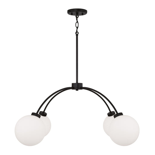 Capital Lighting 457141BI-557 Four Light Chandelier, Black Iron (2)