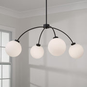 Capital Lighting 457141BI-557 Four Light Chandelier, Black Iron (3)