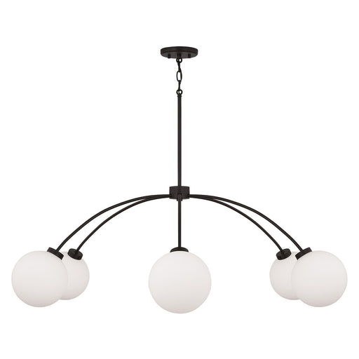 Capital Lighting 457161BI-557 Six Light Chandelier, Black Iron (2)