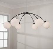 Capital Lighting 457161BI-557 Six Light Chandelier, Black Iron (3)