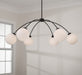 Capital Lighting 457161BI-557 Six Light Chandelier, Black Iron (3)