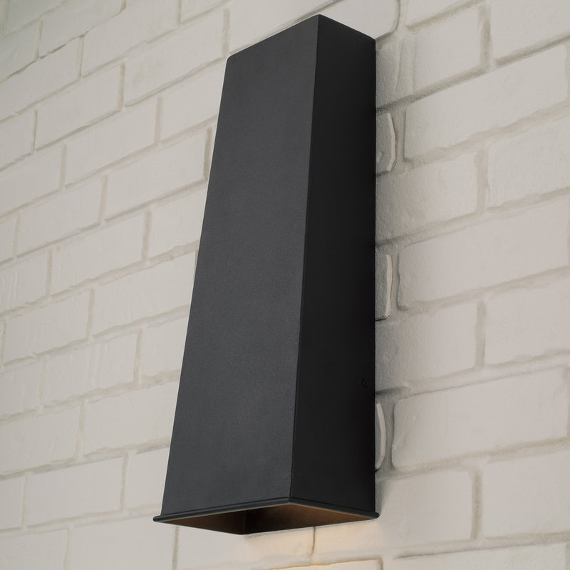 Capital Lighting 955013BK-LD One Light Outdoor Wall Lantern, Black (4)