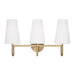 Capital Lighting 155231AD-550 Three Light Vanity, Aged Brass (2)