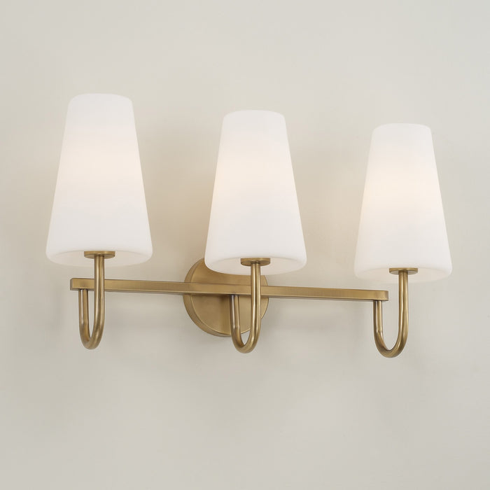 Capital Lighting 155231AD-550 Three Light Vanity, Aged Brass (4)