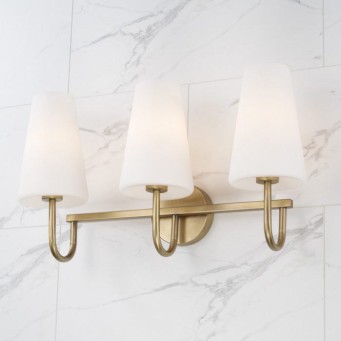 Capital Lighting 155231AD-550 Three Light Vanity, Aged Brass (5)