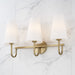 Capital Lighting 155231AD-550 Three Light Vanity, Aged Brass (5)