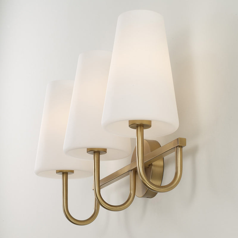 Capital Lighting 155231AD-550 Three Light Vanity, Aged Brass (6)