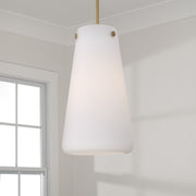 Capital Lighting 355211AD One Light Pendant, Aged Brass (3)