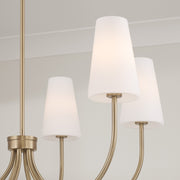Capital Lighting 455261AD-550 Six Light Chandelier, Aged Brass (4)