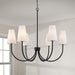 Capital Lighting 455261MB-550 Six Light Chandelier, Matte Black (3)