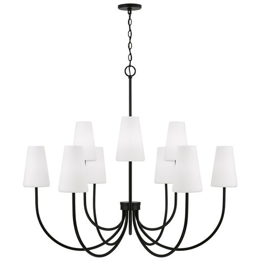 Capital Lighting 455291MB-550 Nine Light Chandelier, Matte Black (2)