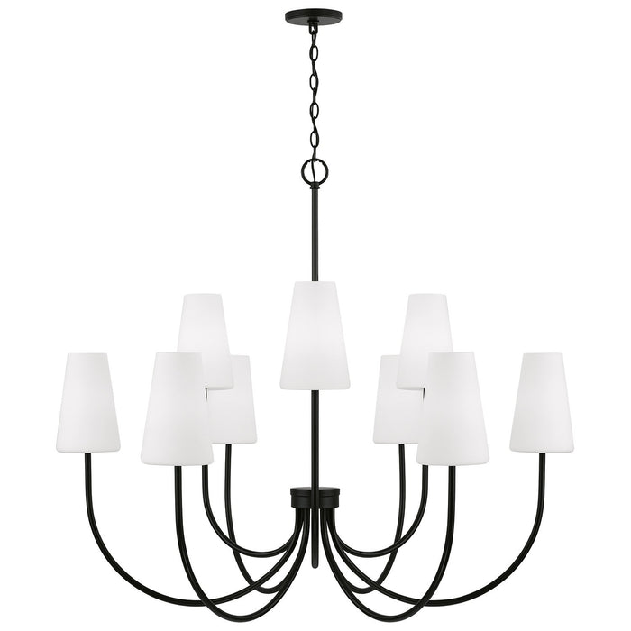 Capital Lighting 455291MB-550 Nine Light Chandelier, Matte Black (2)