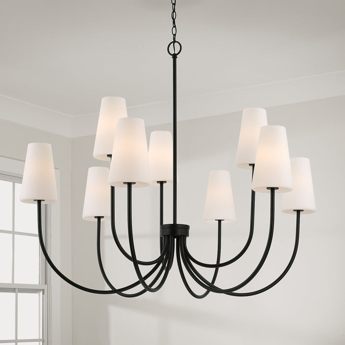 Capital Lighting 455291MB-550 Nine Light Chandelier, Matte Black (3)