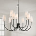 Capital Lighting 455291MB-550 Nine Light Chandelier, Matte Black (3)