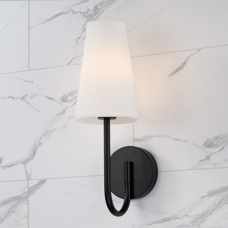 Capital Lighting 655211MB-550 One Light Wall Sconce, Matte Black (4)