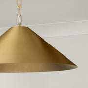 Capital Lighting 356711AD One Light Pendant, Aged Brass (3)