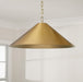 Capital Lighting 356712AD One Light Pendant, Aged Brass (2)