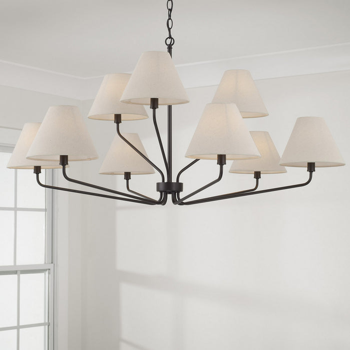 Capital Lighting 456691ES-713 Nine Light Chandelier, Espresso (3)
