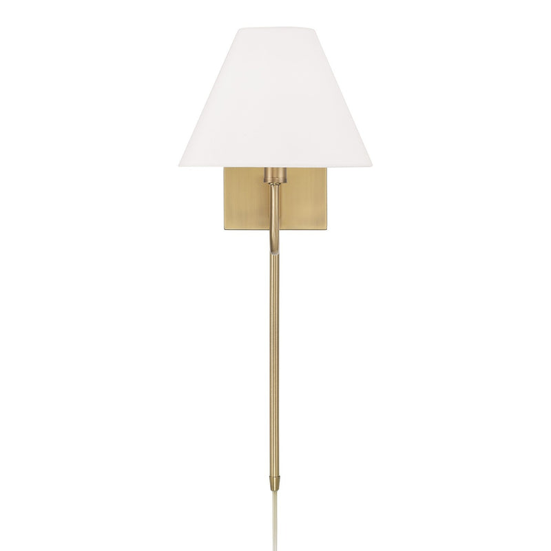 Capital Lighting 656611AD-714 One Light Wall Sconce, Aged Brass (2)