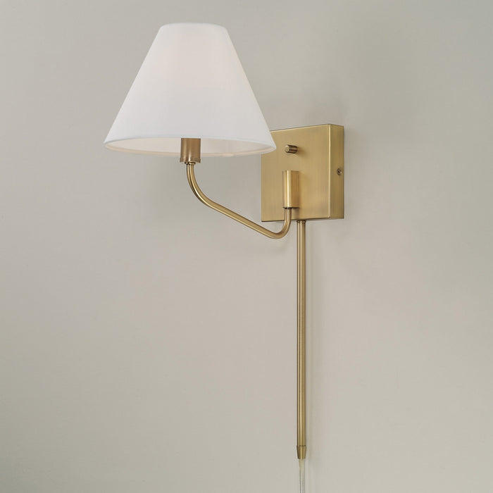 Capital Lighting 656611AD-714 One Light Wall Sconce, Aged Brass (4)