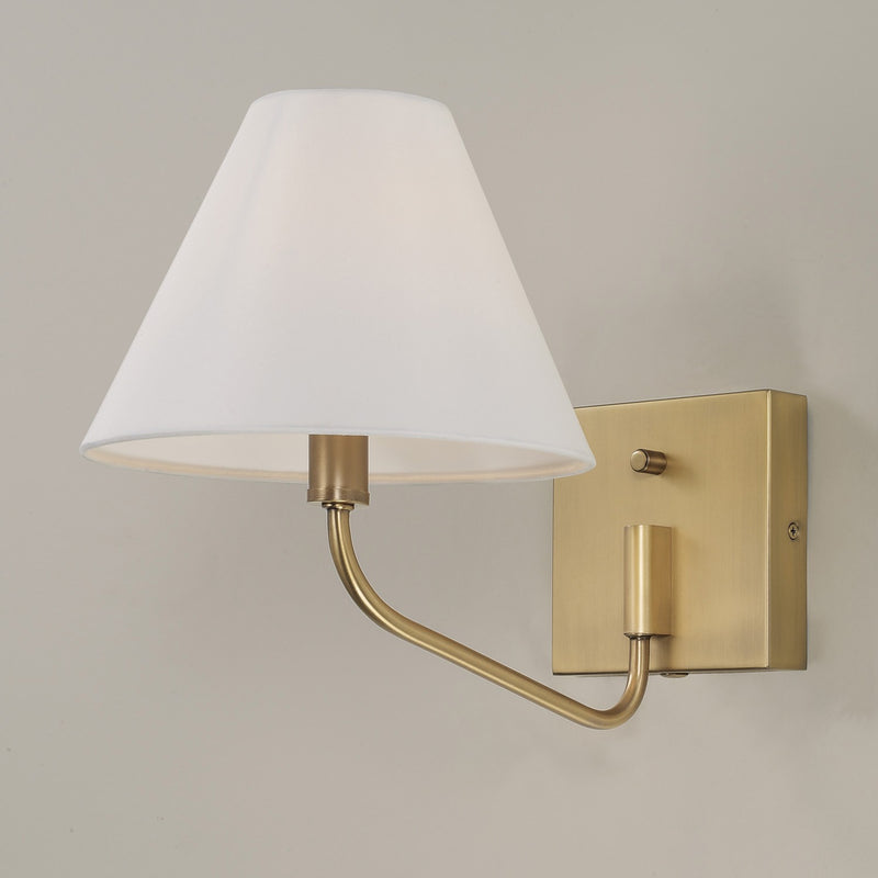 Capital Lighting 656611AD-714 One Light Wall Sconce, Aged Brass (5)