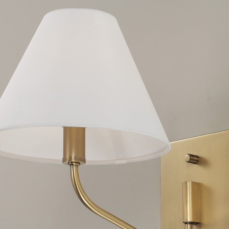 Capital Lighting 656611AD-714 One Light Wall Sconce, Aged Brass (6)