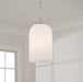 Capital Lighting 355811MA-553 One Light Pendant, Matte Brass (2)
