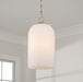 Capital Lighting 355811MA-554 One Light Pendant, Matte Brass (2)