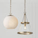 Capital Lighting 355812MA-551 One Light Pendant, Matte Brass (4)