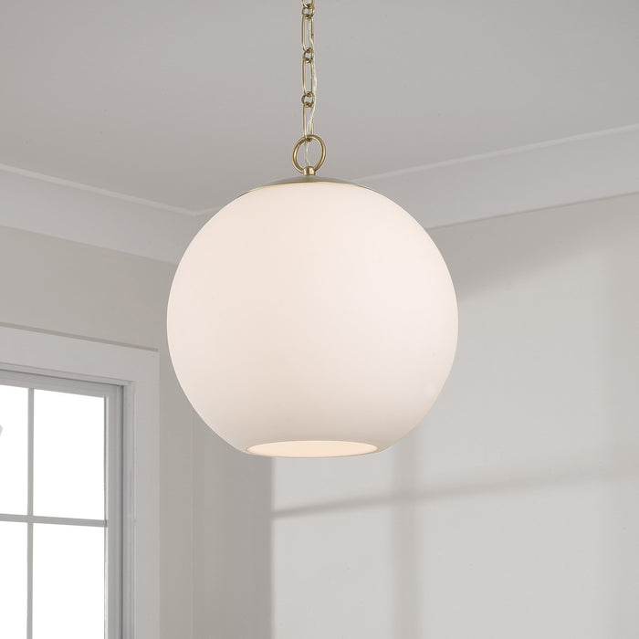 Capital Lighting 355812MA-552 One Light Pendant, Matte Brass (2)